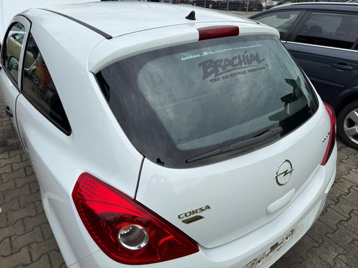 Opel Corsa D original Heckklappe mit Scheibe Z474 Casablancaweiss 3-Türer BJ10